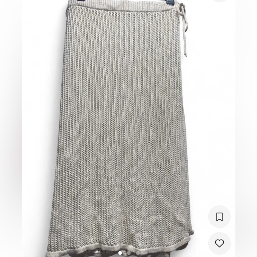 A New Day Cream Knit CoverUp Skirt